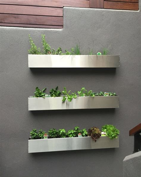 floating stainless steel hanging planter box|Floating Plant Hanger .